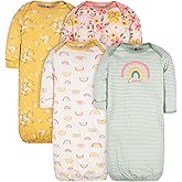 Gerber baby-girls 4-pack Sleeper Gown