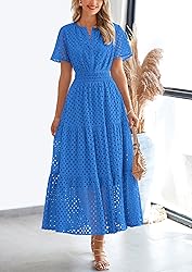 PRETTYGARDEN Womens 2025 Summer Maxi Dress Short