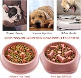 CAISHOW Slow Feeder Dog Bowl for Small Medium Dogs Non Slip Base view 3