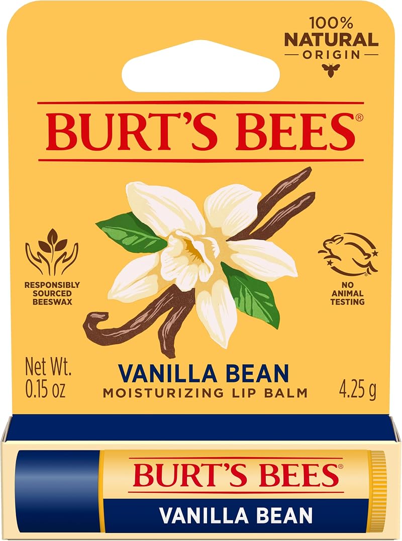 Burt's Bees Vanilla Bean Lip Balm 4.25g Moisturising Lip Balm