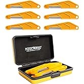 MusicNomad 6 pc. Electic Guitar Diamond Nut File Set - Super Light (MN667) | Files Nut Slots for Super Light Electric Guitar Strings