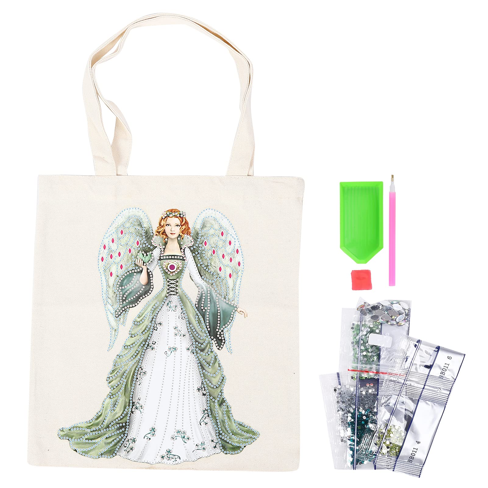 DIY 5D Diamond Painting Crossbody Bag Foldable Grocery Tote Home Organizer Gift Art Craft(BB011)