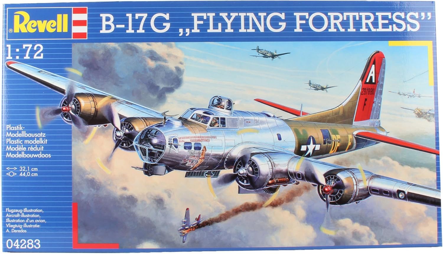 Revell Revell 042 Modellbausatz Flugzeug 1 72 B 17g Flying Fortress Im Massstab 1 72 Level 5 Originalgetreue Nachbildung Mit Vielen Details 042 Amazon De Spielzeug