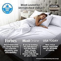 Utopia Bedding Flat Sheet - 1 Pack