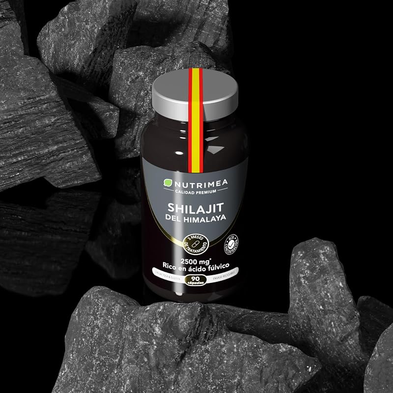 Shilajit Puro | 2500 mg Ácido Fúlvico | 90 Cápsulas Veganas