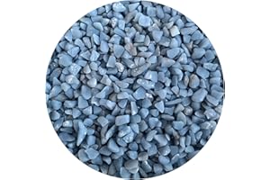 GAF TREASURES 2 oz Lot Natural Angelite Semi Tumbled Gemstone Chips, Crushed Mini Crystals, Undrilled Crystal Chips (Angelite)