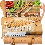 Sushi Making Kit- Complete Sushi Making Kit for Beginners & Pros Sushi Makers, Perfect Sushi Making Kitchen Accessories Like 