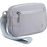 Haytijoe Small Wristlet Wallets for Women Valentines Day Gifts RFID Blocking Travel Wallet Quilted Nylon Phone Purse