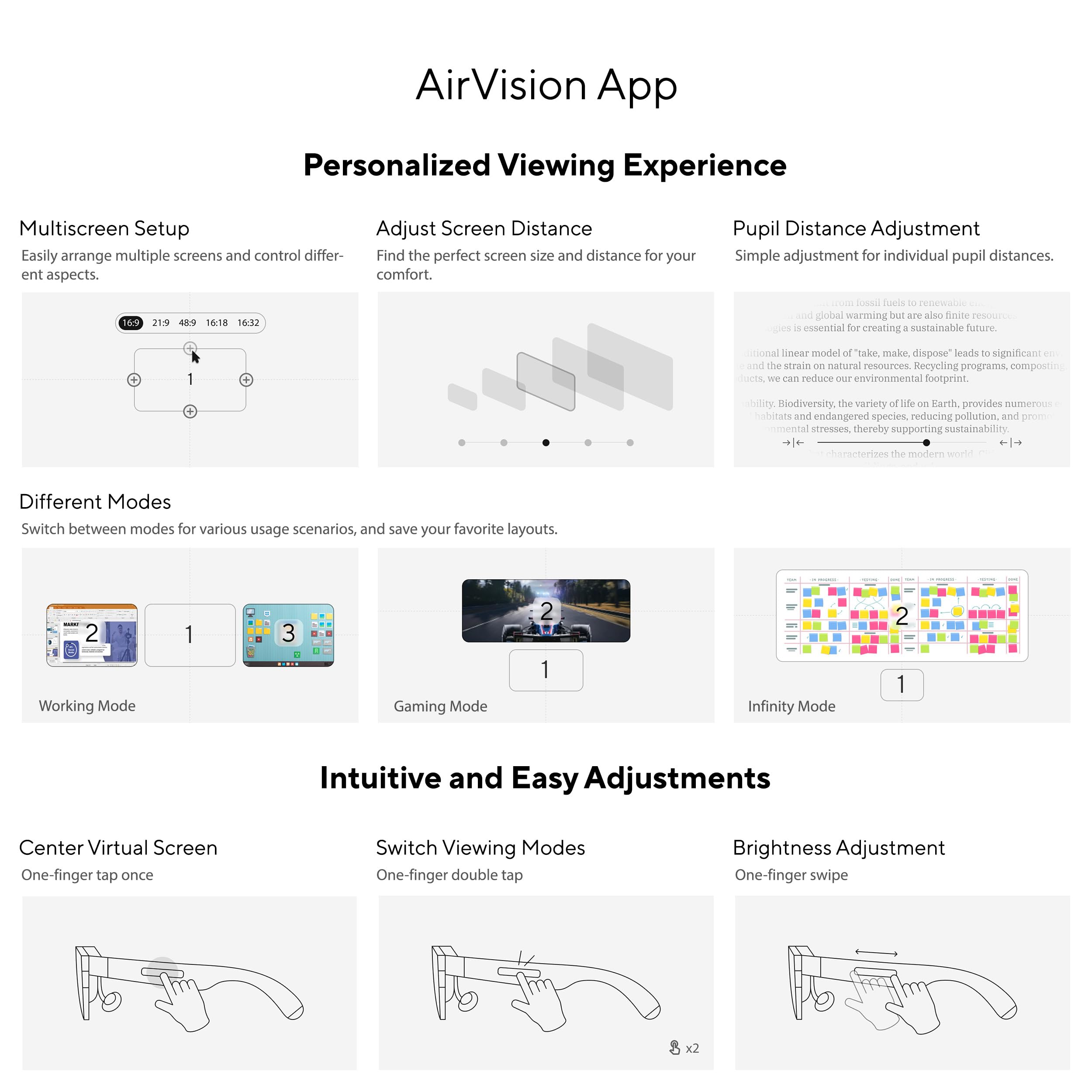 ASUS AirVision M1 Smart AR Glasses - 100