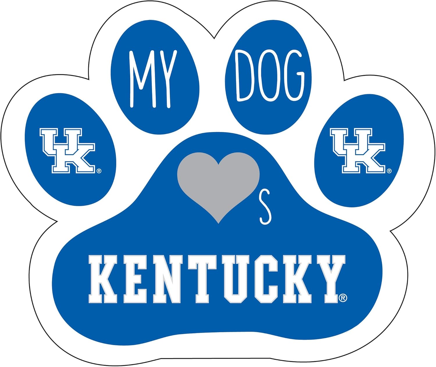 Amazon.com: Kentucky Wildcats Dog Paw Magnet: Kitchen &amp; Dining