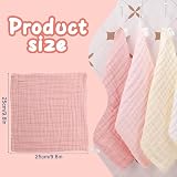 Zuimei 8 Pack Muslin Cloths Baby 100% Cotton 25x25 cm Soft Face Cloths view 7