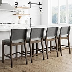 Nathan James Linus Modern Upholstered Counter