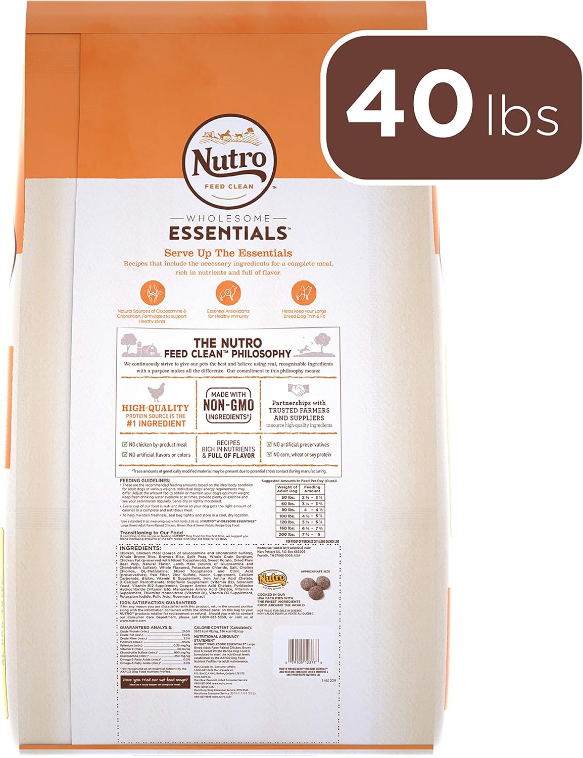 nutro 40 lb bag