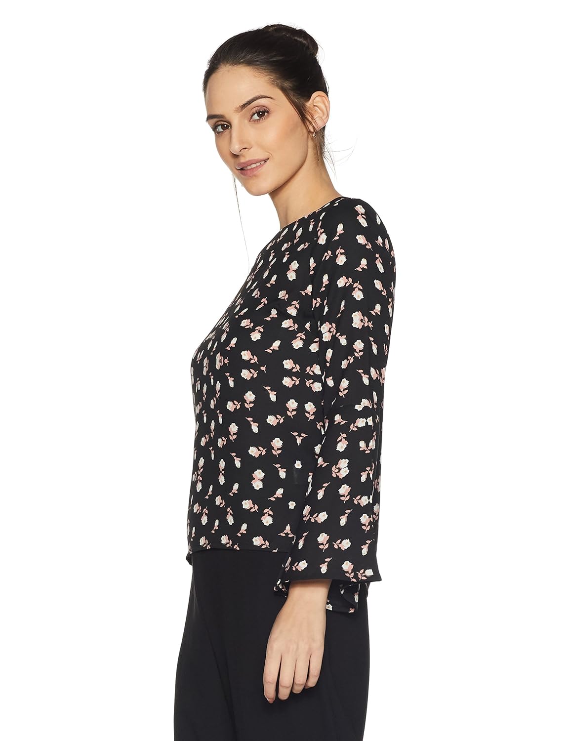 symbol amazon brand women's printed top