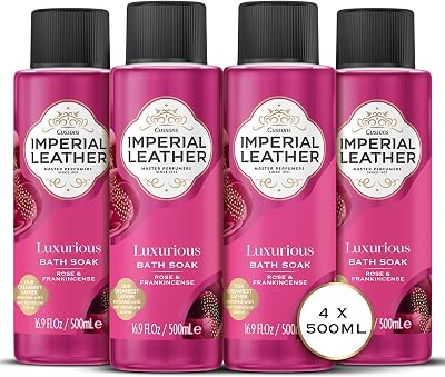 Imperial Leather Rose & Frankincense Bath Soak 4x500ml Luxurious Bubble