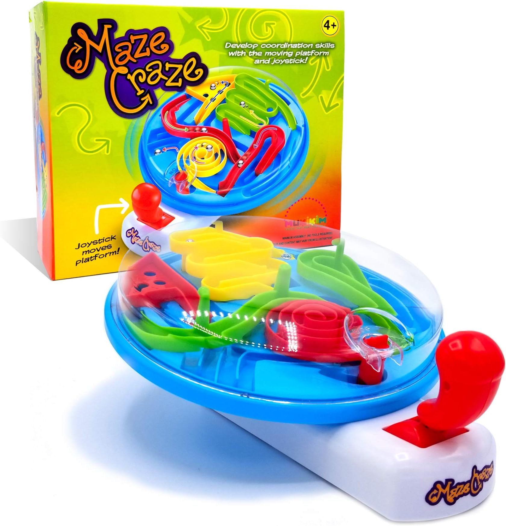 Maze Craze -Blue- a New and challenging Game by MukikiM That uses Hand/Eye Coordination, Motor Skills and Dexterity to Move a Ball Around The Maze on a Moving Platform. The Fastest time wins!