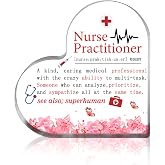 Nurse Practitioner Gifts for Women Np Week Graduation Acrylic Desk Decor | Lpn Appreciation Gift Nursing Instructor Np Student Medical Assistant Christmas Birthday Presents for New Nurses Graduates