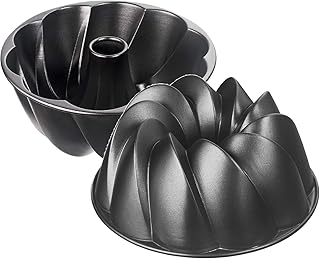 Kaiser Inspiration Design-Gugelhupfform 25 cm, Gugelhupf Backform mit geschwungener Oberflächenstruktur, Aluminiumguss, Kuchenform antihaftbeschichtet