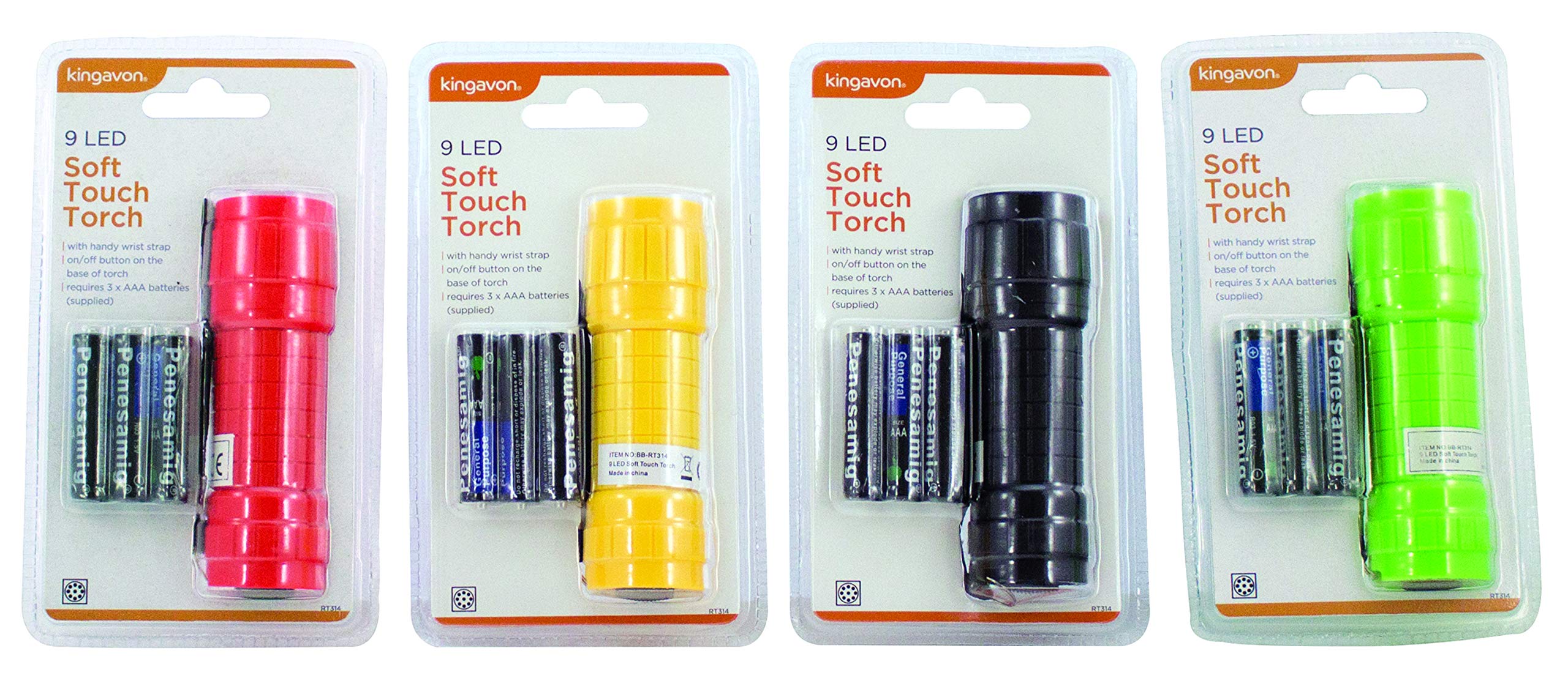 Kingavon BB-RT314 9 Led Soft Touch Torch With Battery