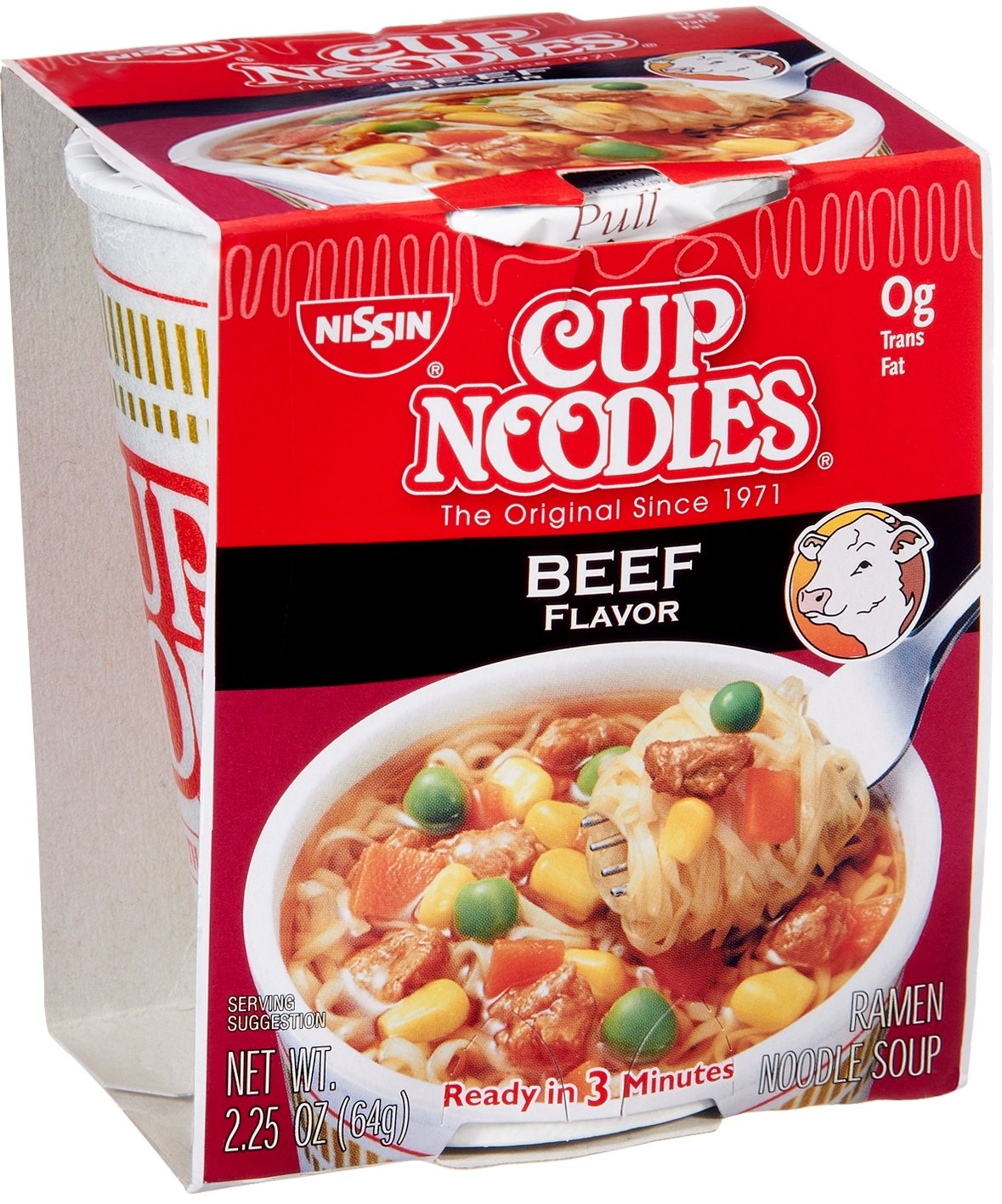 Amazon.com : Nissin Cup O Noodles Beef, 2 oz (Pack of 32) : Grocery