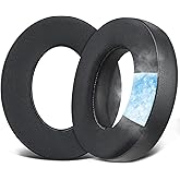 SOULWIT Cooling Gel Earpads Replacement for Sennheiser Momentum 4 Over/Around Ear Wireless Headphones, Ear Pads Cushions with Breathable Ice Silk Fabric, High-Density Noise Cancelling Foam - Black