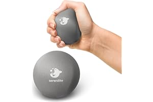 Serenilite Stress Balls for Adults, Squeeze Ball for Hand Therapy, Stress Ball, Hand Exercisers for Therapy & Grip Strengthening, Physical Therapy Balls, Hand Grip Strengthener.