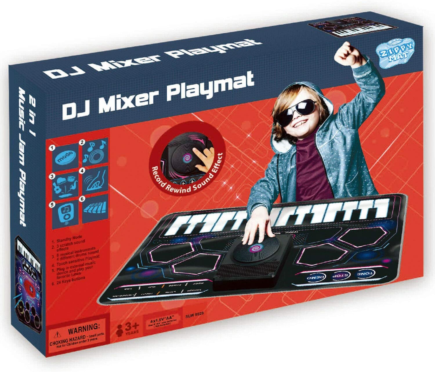Electronic DJ Mixer Electronic Playmat Kids Musical Piano Keyboard