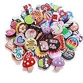 LIENATSER 50 Pcs Non-Repeat Silicone Beads Bulk, Colorful Silicone Focal Beads for Pens Keychains Making DIY Gift Crafts Decoration Necklace Bracelet Jewelry, Rubber Spacer Loose Beads