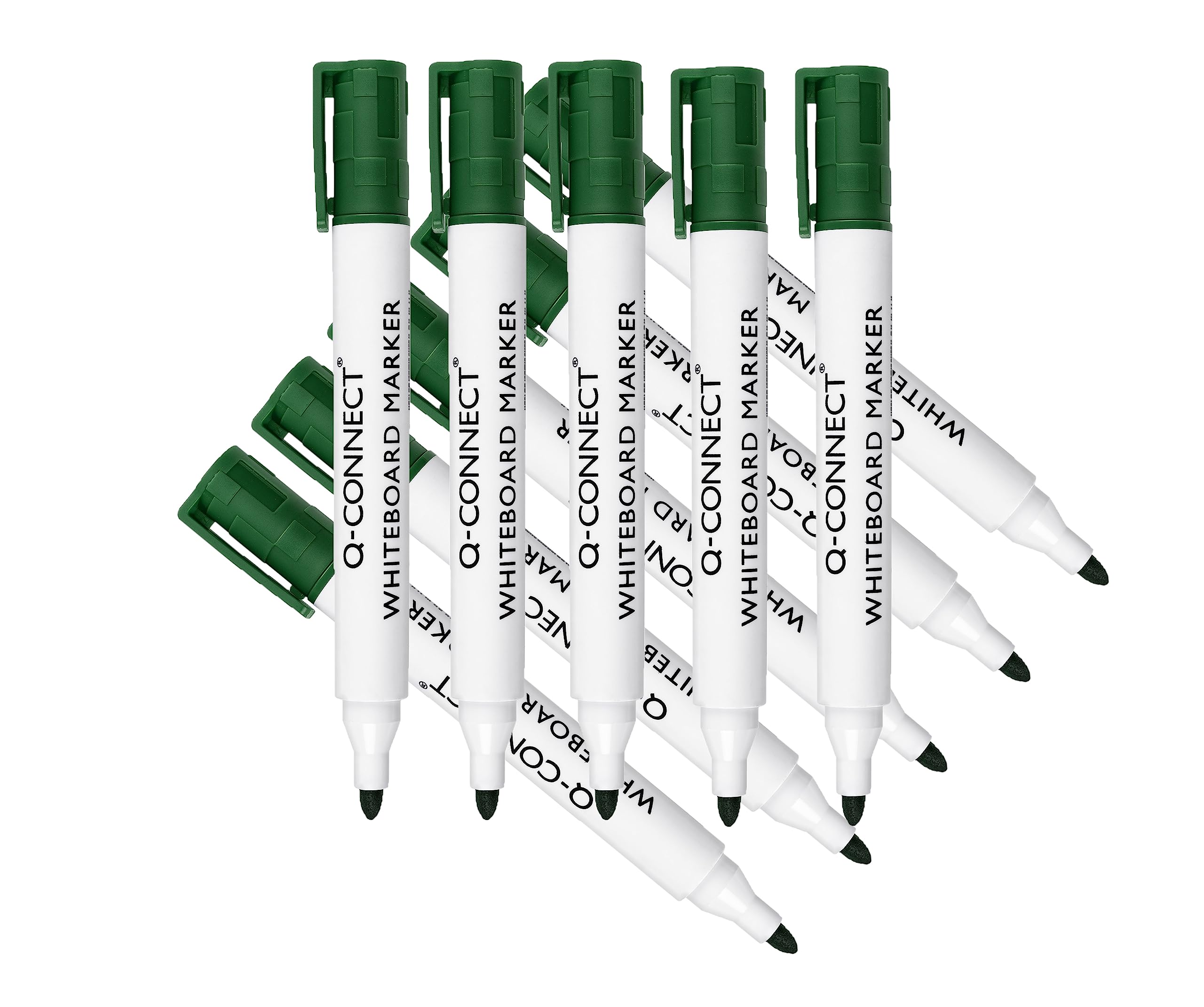 Q-Connect Drywipe Marker Pen Green (Pack of 10) — image 1