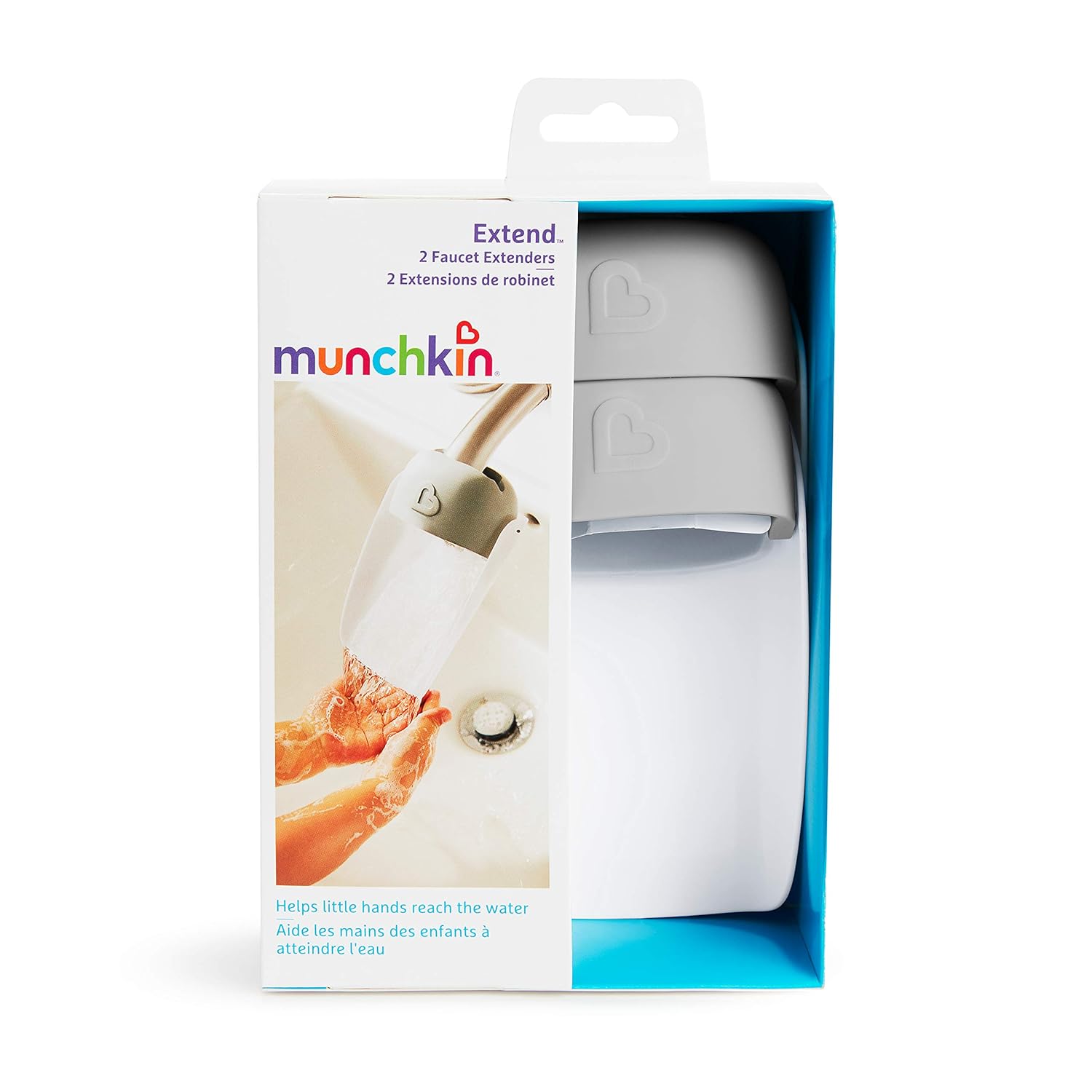 Munchkin Faucet Extender 2 Piece Set, Grey : Baby