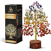 FASHIONZAADI 7 Chakra Crystal Tree of Life, Crystals and Healing Stones, Birthday Gifts for Women - Crystals for Positive Energy, Home Office Decor, Birthday Gifts for Women