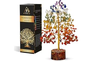 FASHIONZAADI 7 Chakra Crystal Tree of Life, Crystals and Healing Stones, Birthday Gifts for Women - Crystals for Positive Energy, Home Office Decor, Birthday Gifts for Women