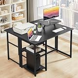 GreenForest GreenForest Computer Desk with Monitor Stand 100cm Black view 9