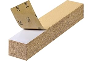 Shawya 40 PCS 2-3/4" x 16-1/2" Long Board Sand Paper 40 Grit PSA Longboard Sandpaper Sheets Self-Adhesive Stickyback Sandpape