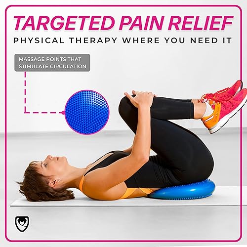 URBNFit Exercise Ball Balance Disc Cushion Bundle Yoga Ball