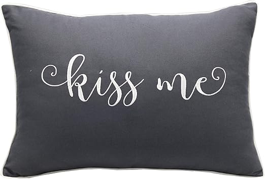 Amazon Com Yugtex Pillowcase Kiss Me Pillowcase Monogrammed