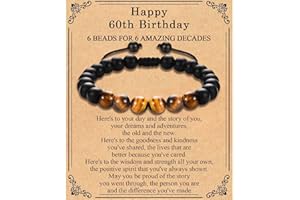 EFVISD 12th 13th 14th 15th 16th 17th 18th 21st 30th 40th 50th 60th 70th 80th 90th 100th Birthday Gifts for Him Men, Birthday Bracelet for Boys Mens Dad Son Grandson Nephew Boyfriend Brother Grandpa