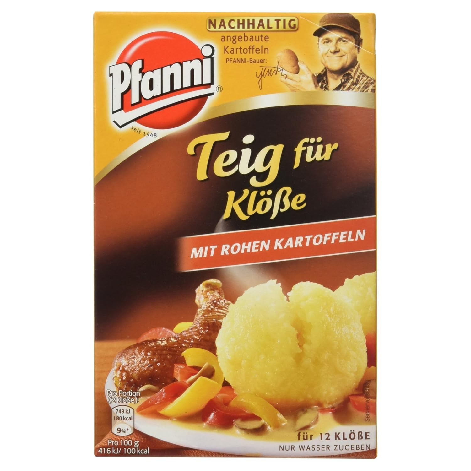 Pfanni Teig für Klöße mit Rohen Kartoffeln, 330g: Amazon.de ...