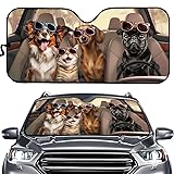 ZUXONGSY French Bulldog Dachshund Car Sun Shade