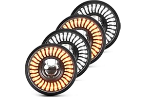 BraveWAY Anti-glare 5.75" LED Headlights, 5-3/4 inch Round Lights with Projector, Start-up Gradient Welcome Halo