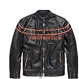 men's master distressed slim fit leather biker jacket