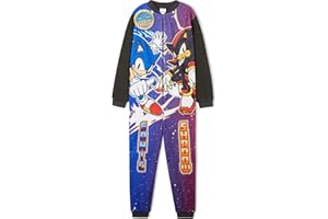 Get Trend One Piece Pajamas for Boys, Kids, Soft Fleece Jumpsuit, Zip Front Sleepwear, Lounge Wear, Gifts for Boys