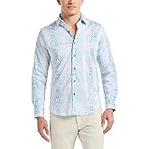 Robert Graham Mens Fuerteventura Long Sleeve Button Down Woven Shirt