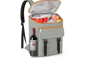 OCKLILY Cooler Backpack Soft Insulated Leak Proof 30/40/50/54 Cans Insulated Backpack Cooler Portable Picnic Camping Beach Hiking BBQ Lunch Backpack for Men and Women