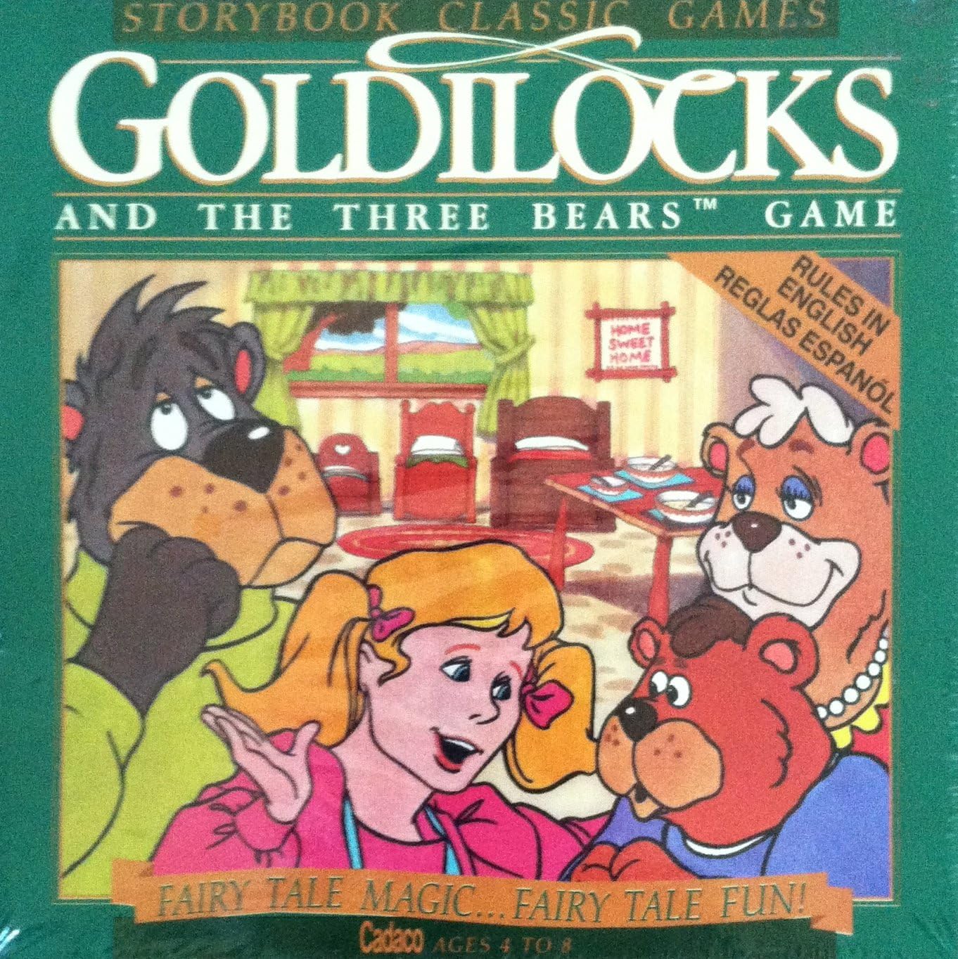 Storybook Classic Goldilocks and The Three Bears Game 1993 by Cadaco