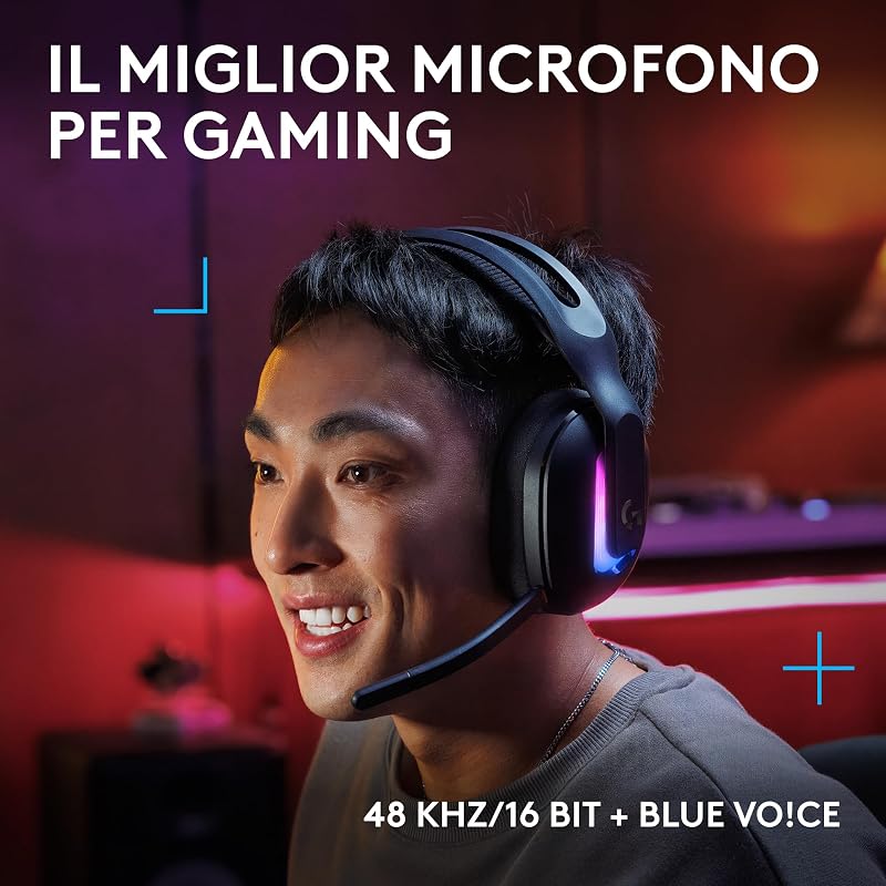 G522 LIGHTSPEED, cuffia con microfono gaming wireless (Nero)