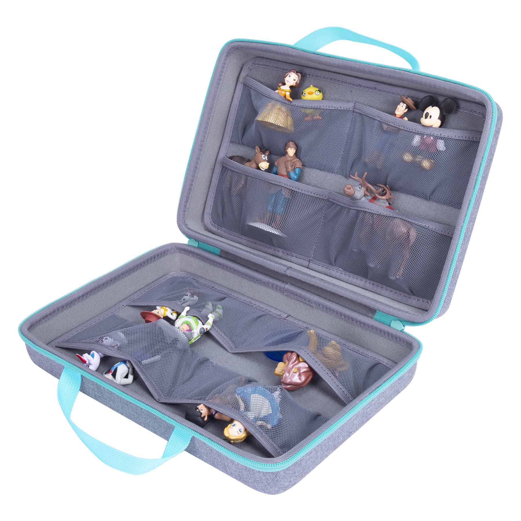 Aenllosi Tonies Figures Box Hard Carry Case for 16-20 Tonies Audio Characters,Not Include Characters, Case Only (Grey)