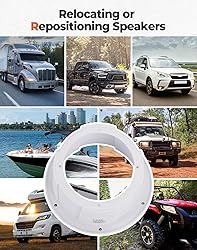KEMIMOTO 6.5 Inch Angled Speaker Enclosures