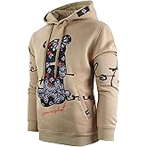 SCREENSHOT Mens Urban Premium Fleece Hoodie - Animation Cartoon Character Embroidery Patch Gel Print Hooded Sweatshirt