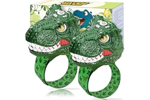 Vvinca Walkie Talkies for Kids 2 Pack - Dinosaur Toys for Boys Age 3-5 5-7 8-12 T-Rex Adjustable Wrist Strap Long Range Clear Sound Outdoor Camping Gears Christmas Birthday Gifts Stocking Stuffers